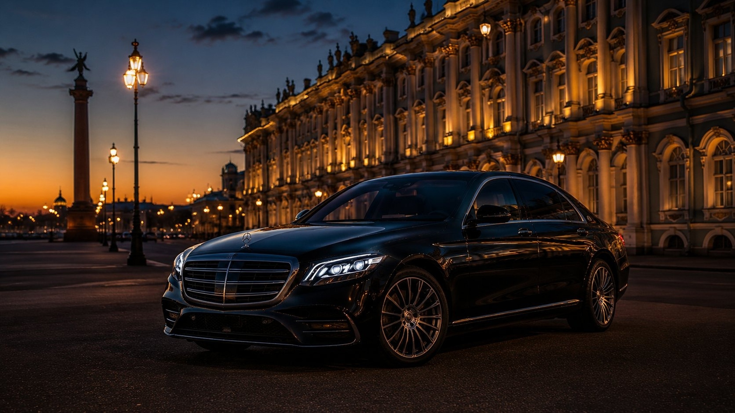 Премиальный Mercedes-Benz с водителем для ПМЭФ-2026 в Санкт-Петербурге
